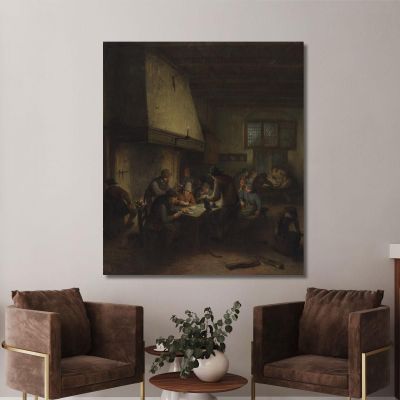 Tavern Scene 2 Adriaen van Ostade avo48 canvas print 