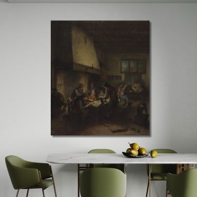 Tavern Scene 2 Adriaen van Ostade avo48 canvas print 