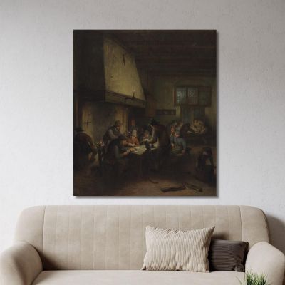 Tavern Scene 2 Adriaen van Ostade avo48 canvas print 