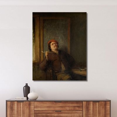 The Smoker Adriaen van Ostade avo59 canvas print 