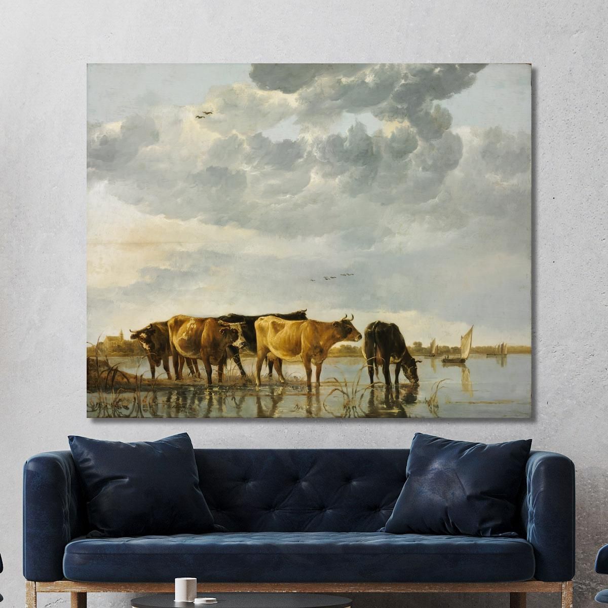 Cows In A River Aelbert Cuyp acu13 canvas print 