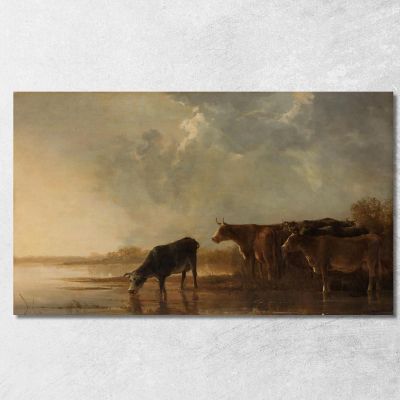 River Landscape With Cows Aelbert Cuyp acu38 canvas print 