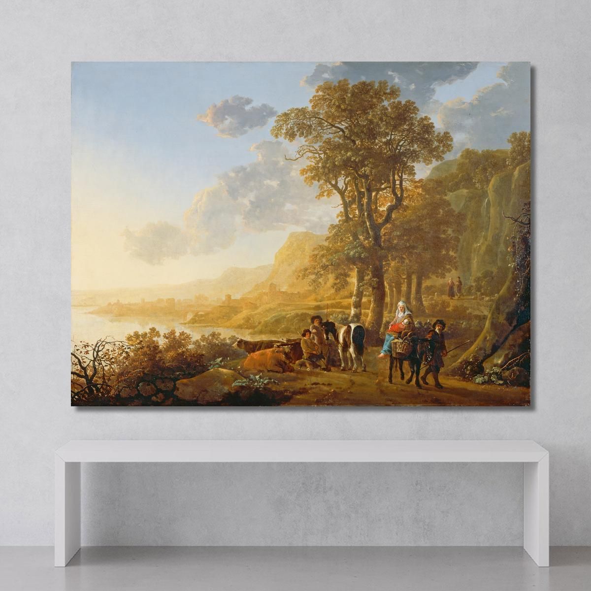 The Flight Into Egypt Aelbert Cuyp acu48 canvas print 