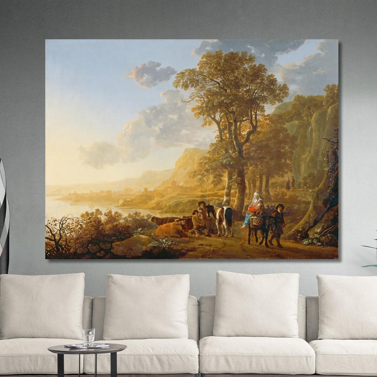 The Flight Into Egypt Aelbert Cuyp acu48 canvas print 
