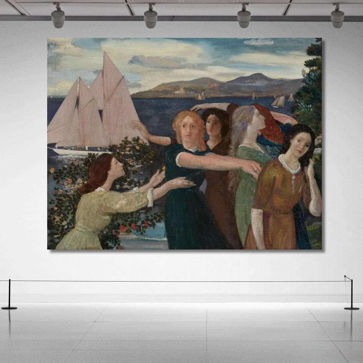 Across The Harbor Arthur Bowen Davies abd3 canvas print 