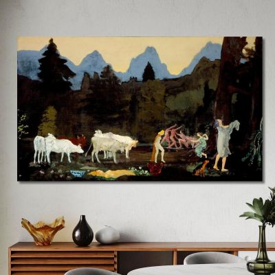 Pastoral Dells And Peaks Arthur Bowen Davies abd42 canvas print 