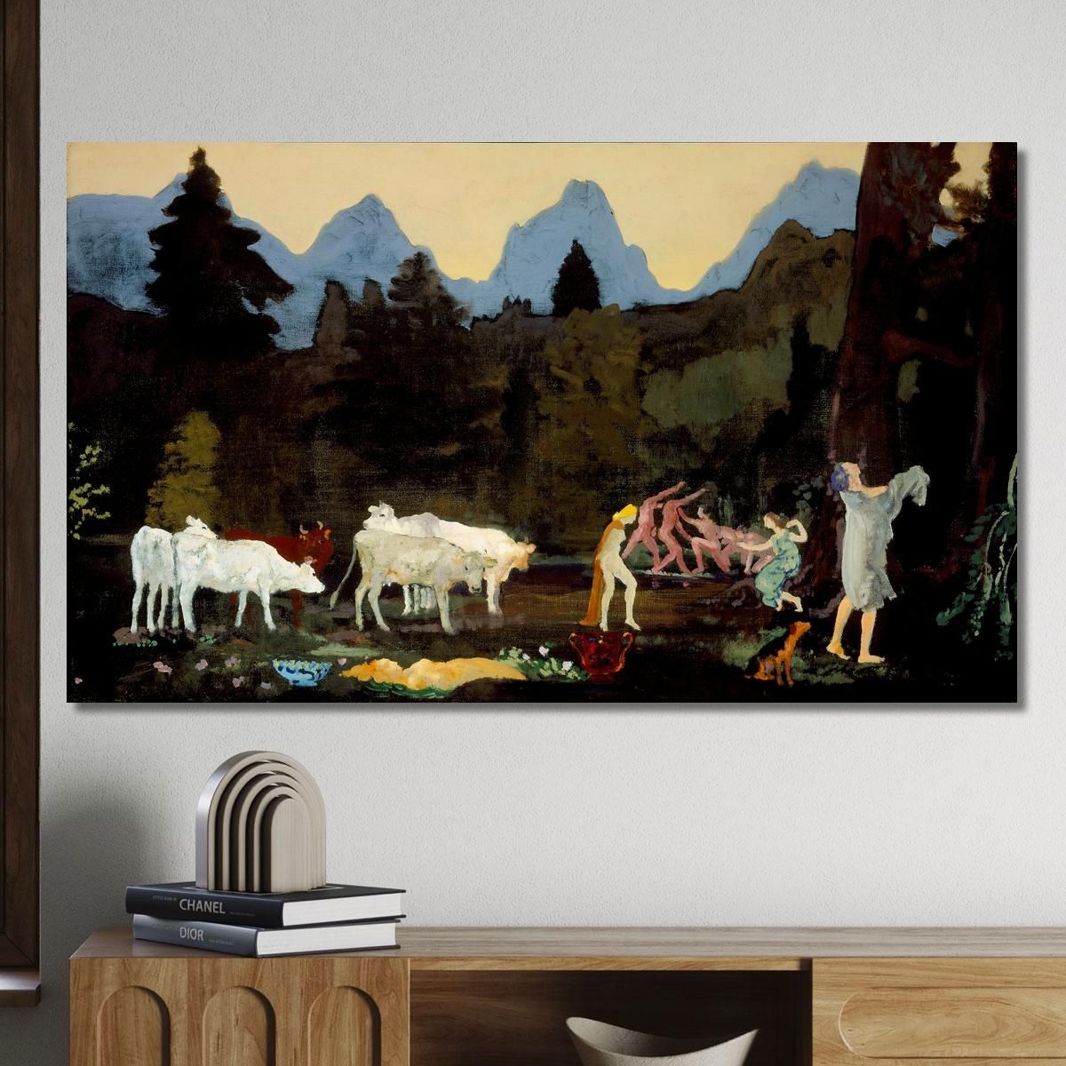 Pastoral Dells And Peaks Arthur Bowen Davies abd42 canvas print 