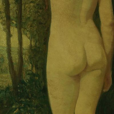Standing Nude Arthur Bowen Davies abd51 canvas print