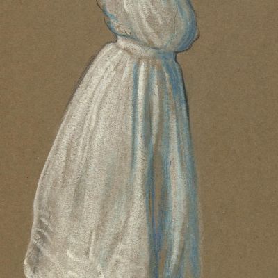 Woman Standing With Hands Behind Her Head Arthur Bowen Davies abd66 canvas print