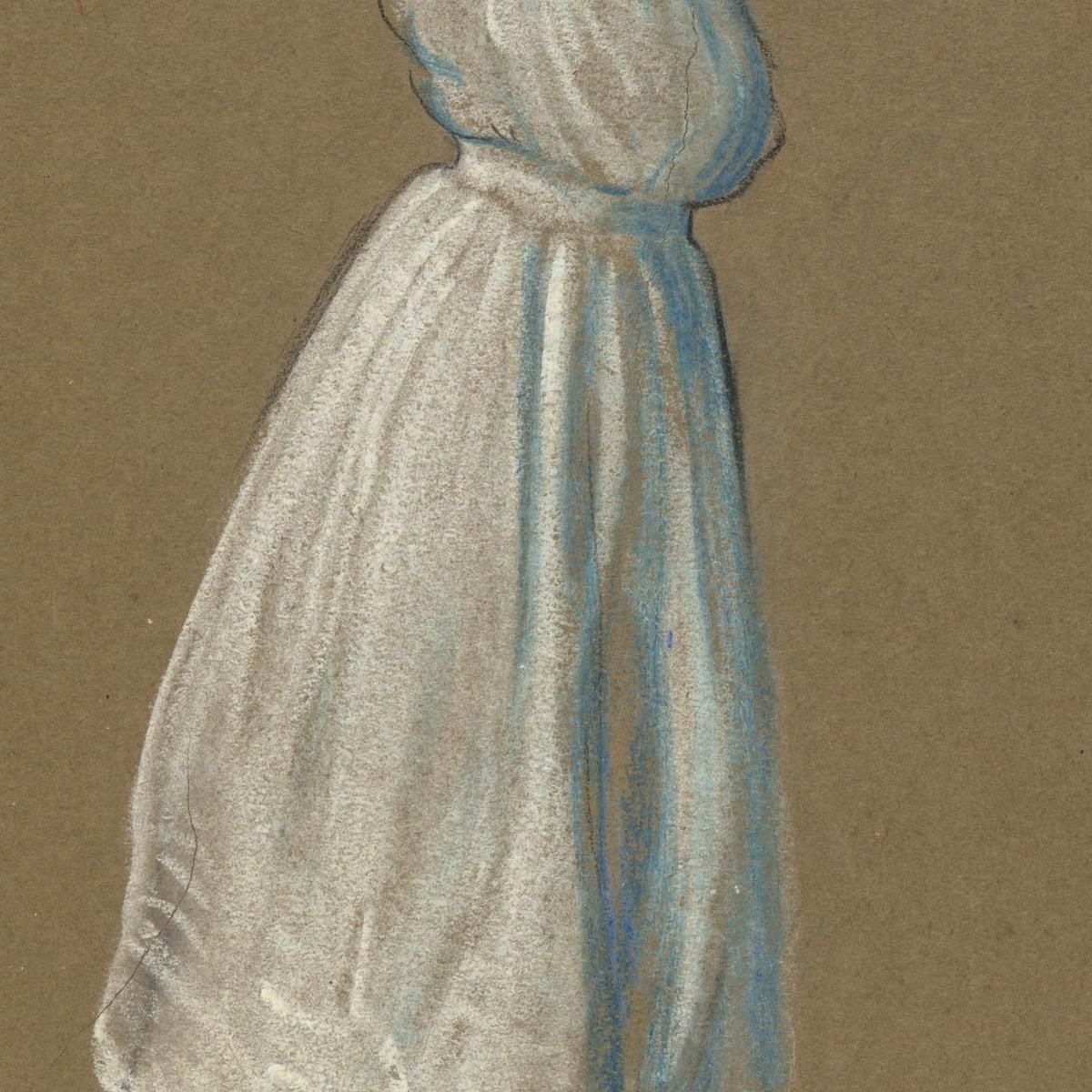 Woman Standing With Hands Behind Her Head Arthur Bowen Davies abd66 canvas print