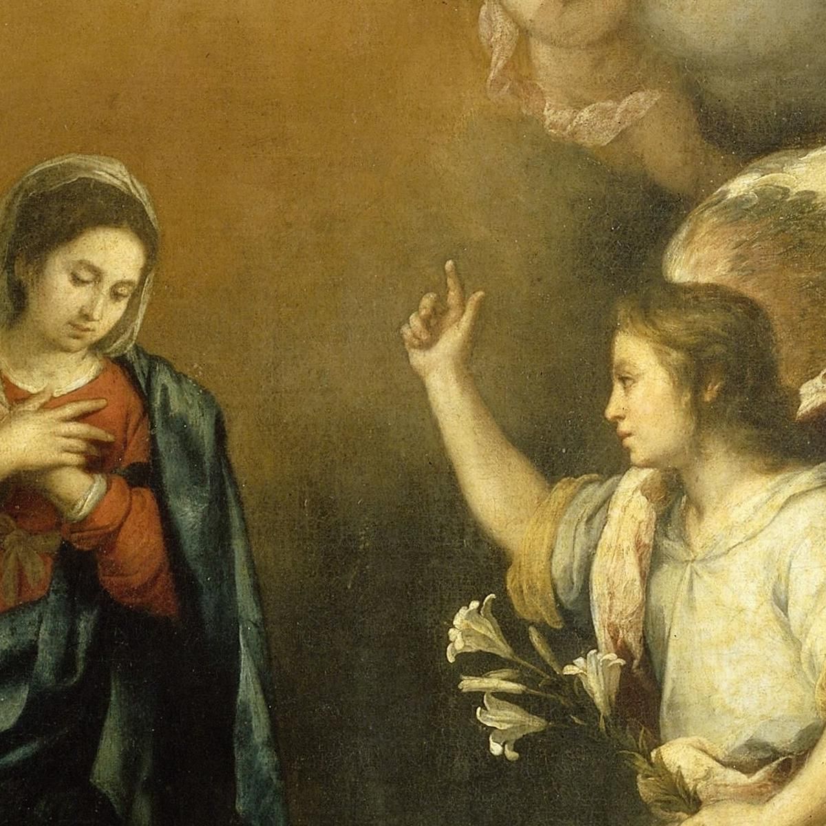 Annunciation To The Virgin Bartolomé Estebán Murillo bem4 canvas print