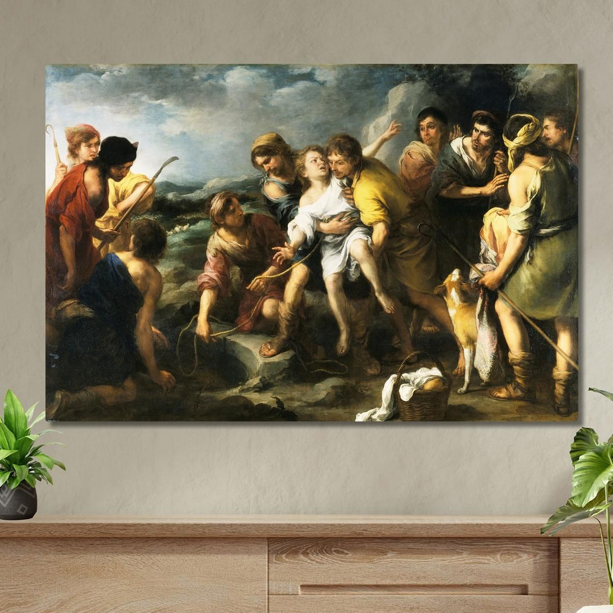 Joseph And His Brethren Bartolomé Estebán Murillo bem10 canvas print 