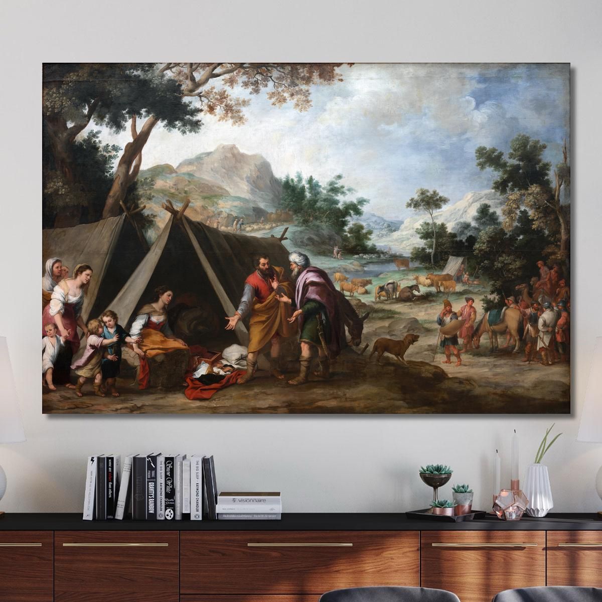 Laban Searching For His Stolen Household Gods Bartolomé Estebán Murillo bem11 canvas print 