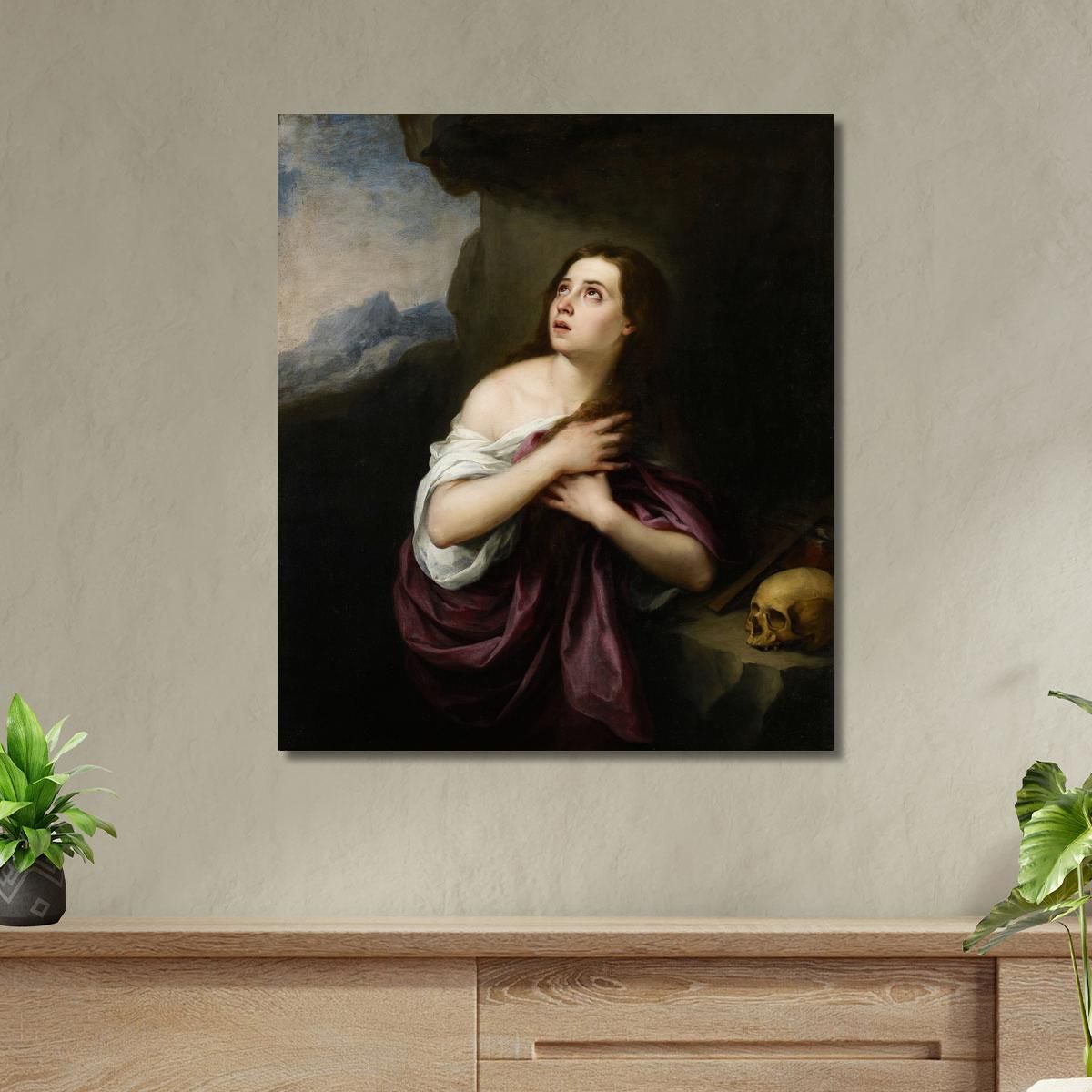 Penitent Magdelene Bartolomé Estebán Murillo bem13 canvas print 