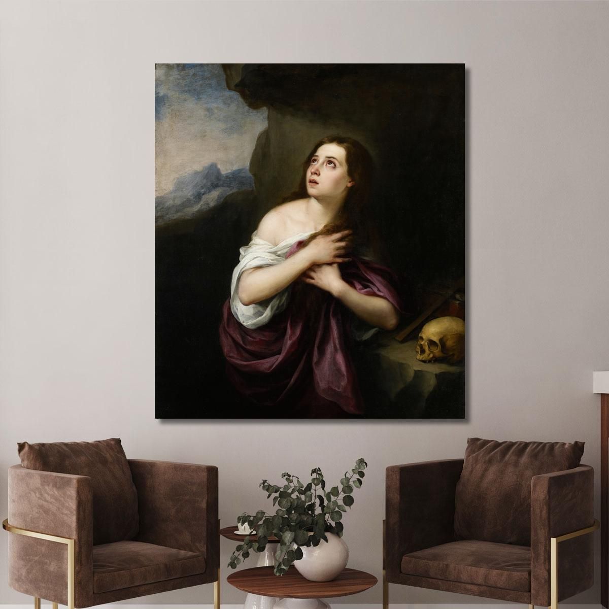 Penitent Magdelene Bartolomé Estebán Murillo bem13 canvas print 