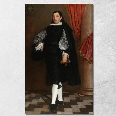 Portrait Of A Gentleman Presumably A Member Of The Ostigliani Family Bartolomé Estebán Murillo bem14 canvas print 