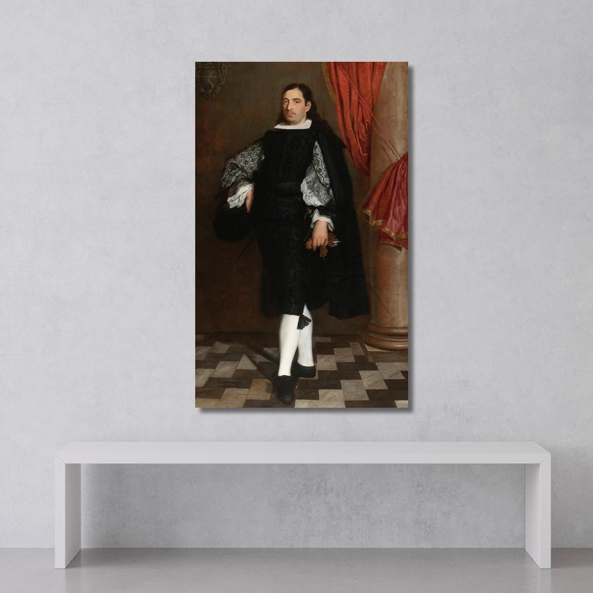 Portrait Of A Gentleman Presumably A Member Of The Ostigliani Family Bartolomé Estebán Murillo bem14 canvas print 