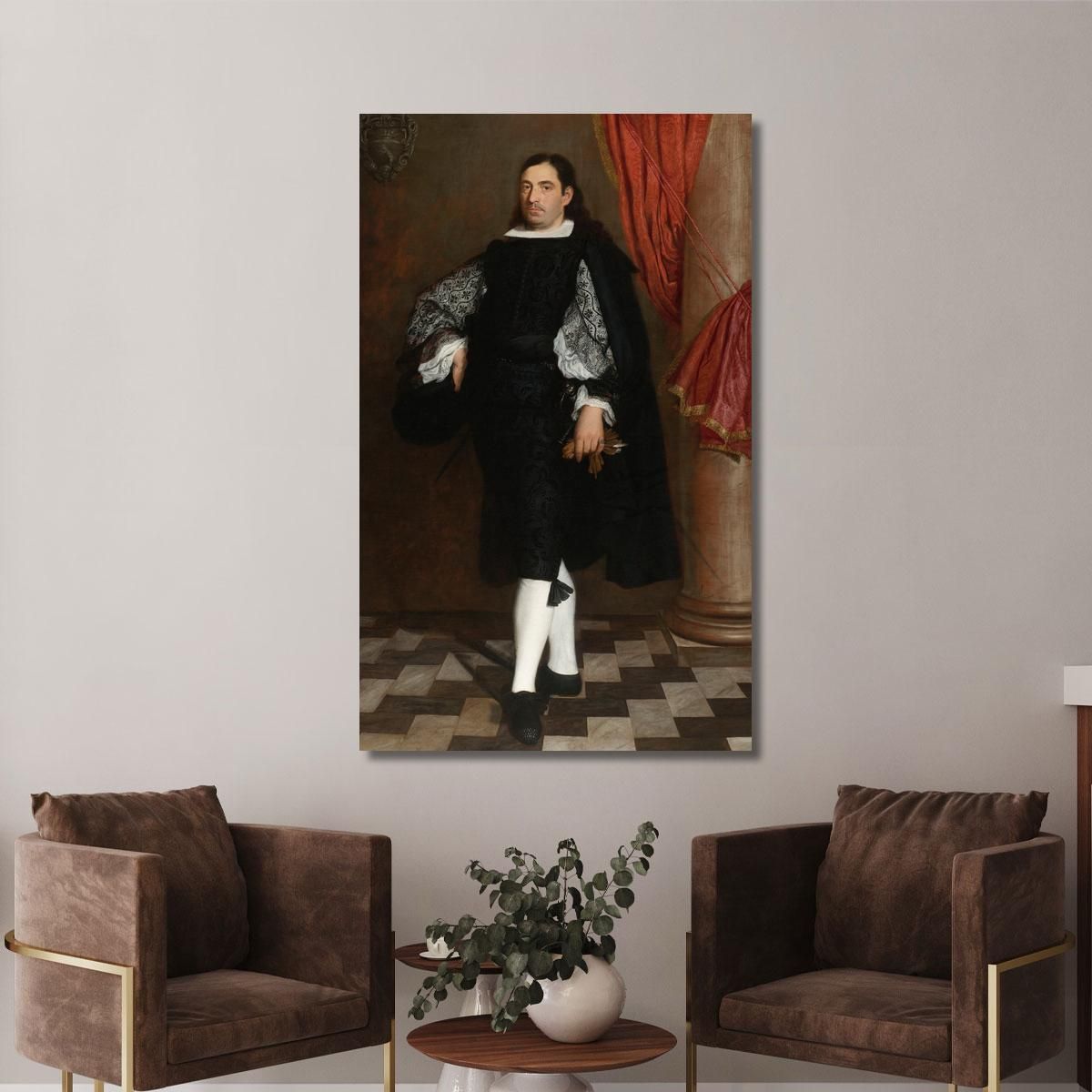 Portrait Of A Gentleman Presumably A Member Of The Ostigliani Family Bartolomé Estebán Murillo bem14 canvas print 