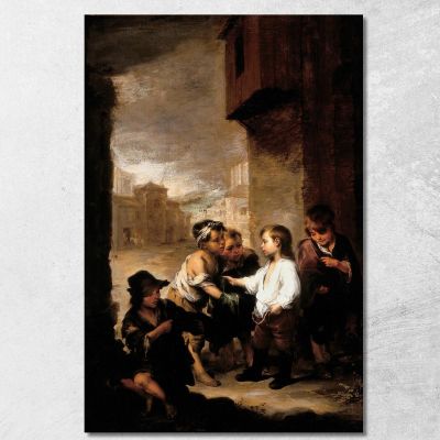 St. Thomas Of Villanueva Dividing His Clothes Among Beggar Boys Bartolomé Estebán Murillo bem23 canvas print 