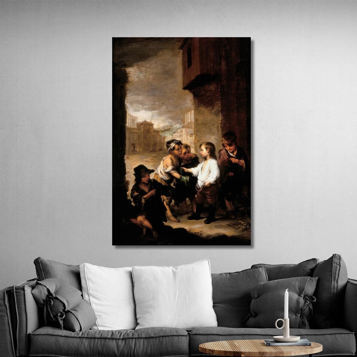 St. Thomas Of Villanueva Dividing His Clothes Among Beggar Boys Bartolomé Estebán Murillo bem23 canvas print 