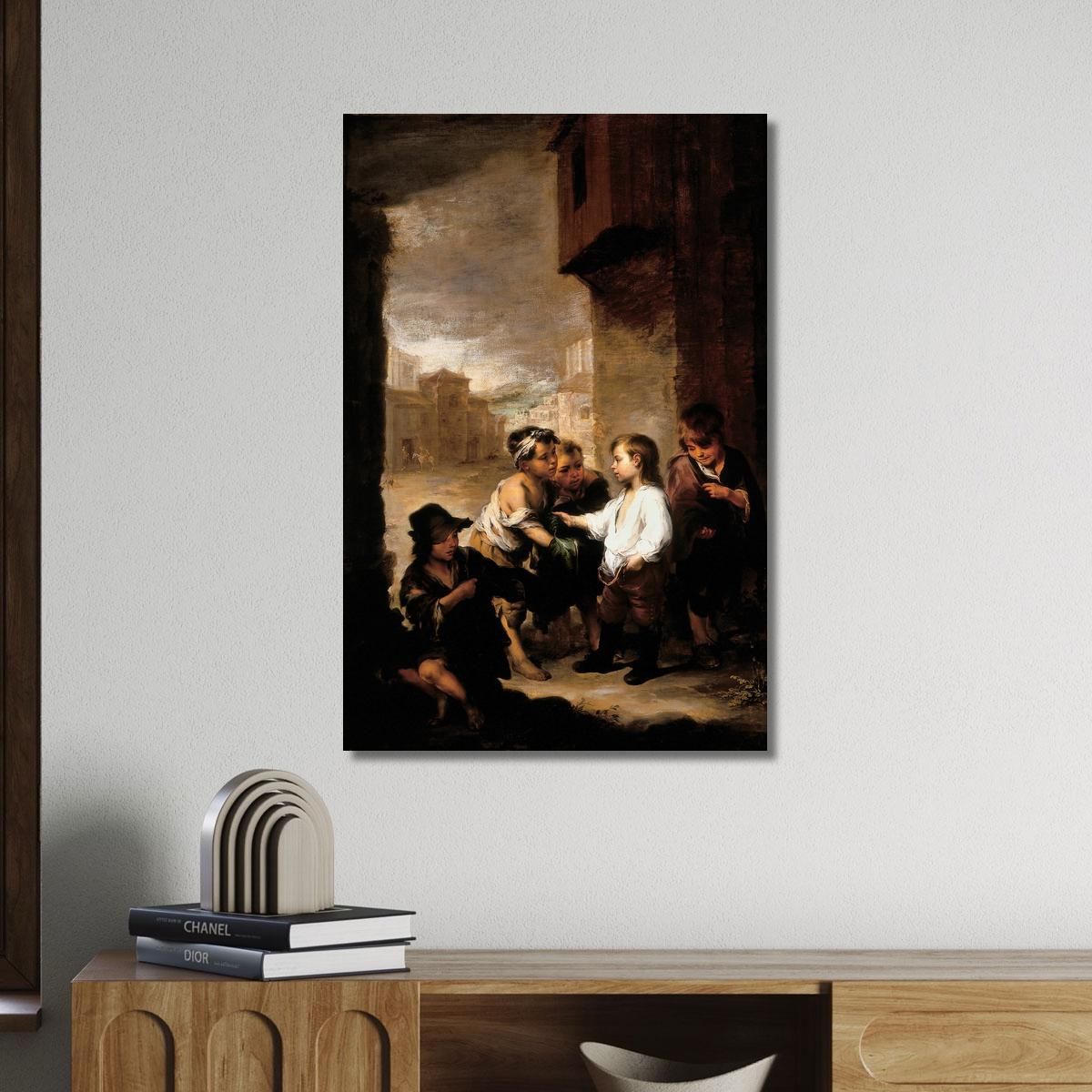 St. Thomas Of Villanueva Dividing His Clothes Among Beggar Boys Bartolomé Estebán Murillo bem23 canvas print 