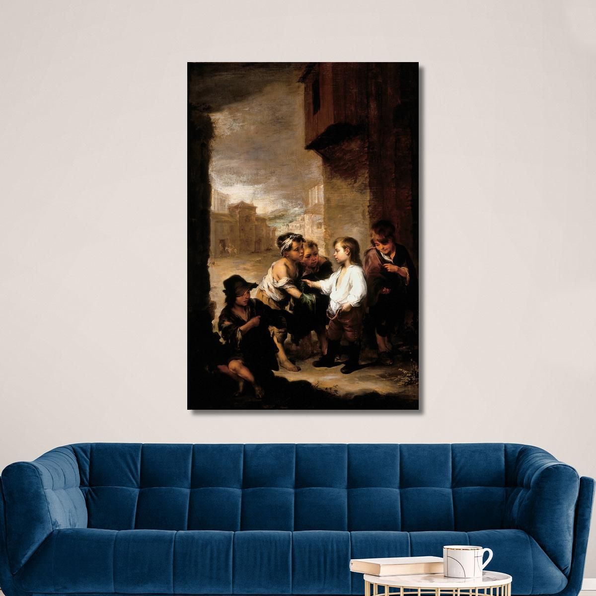St. Thomas Of Villanueva Dividing His Clothes Among Beggar Boys Bartolomé Estebán Murillo bem23 canvas print 