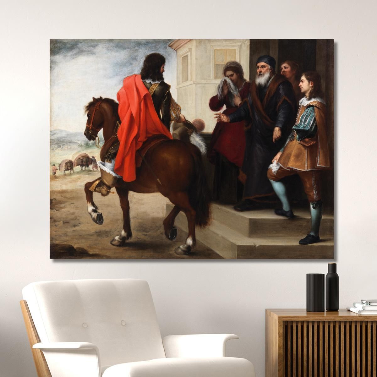 The Departure Of The Prodigal Son Bartolomé Estebán Murillo bem30 canvas print 