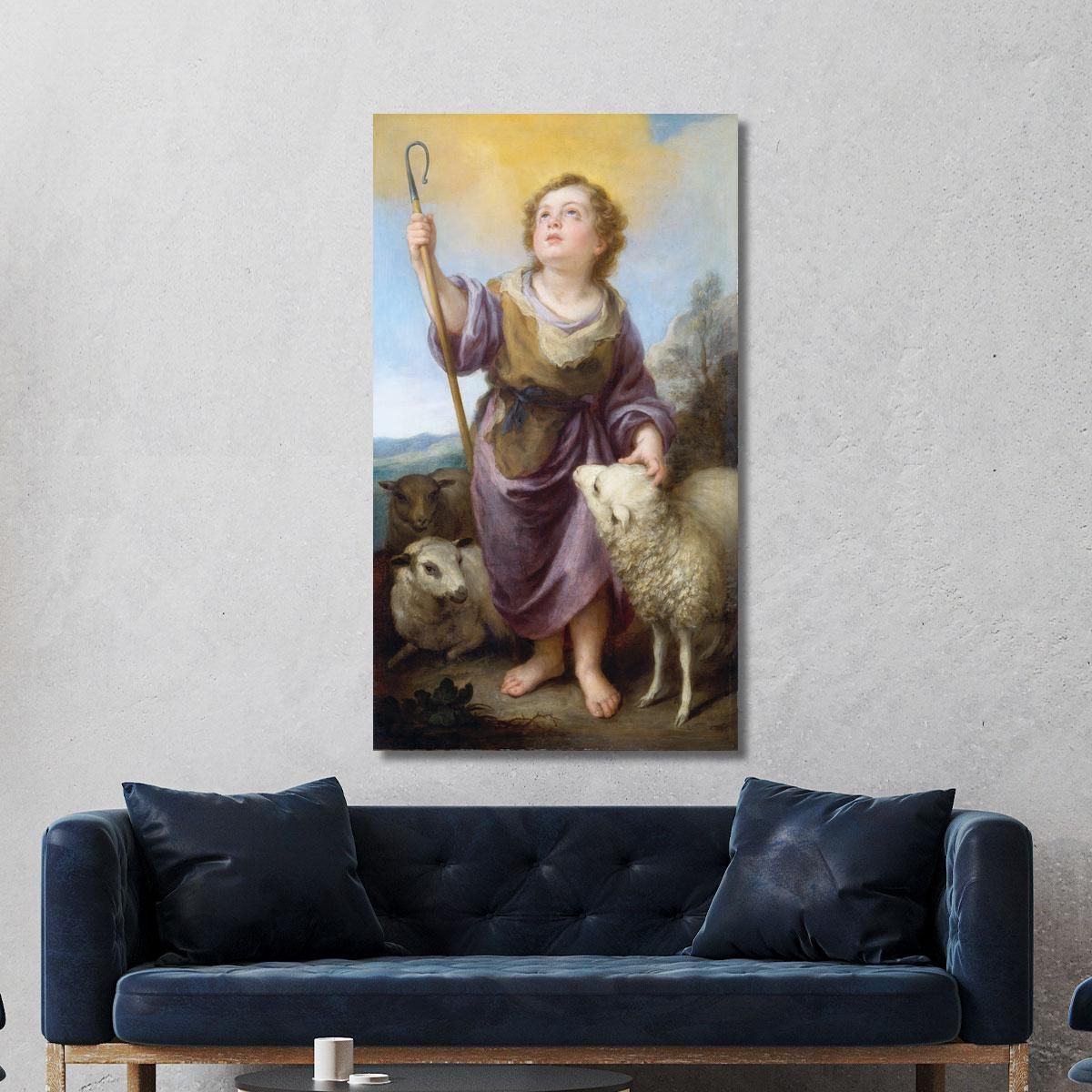 The Good Shepherd Bartolomé Estebán Murillo bem33 canvas print 