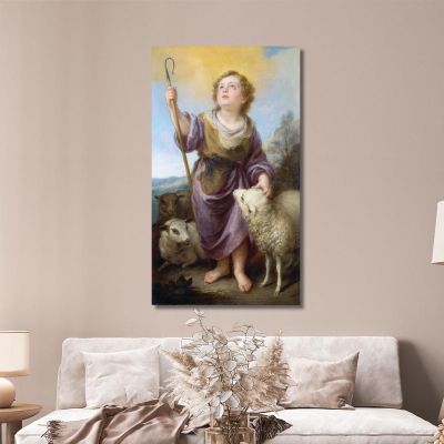 The Good Shepherd Bartolomé Estebán Murillo bem33 canvas print 