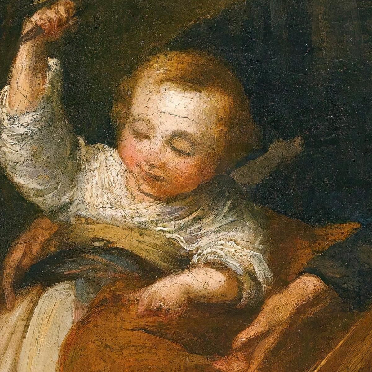 The Holy Family In An Interior Bartolomé Estebán Murillo bem34 canvas print