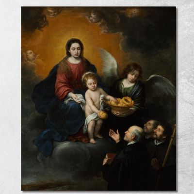 The Infant Christ Distributing Bread To The Pilgrims Bartolomé Estebán Murillo bem37 canvas print 