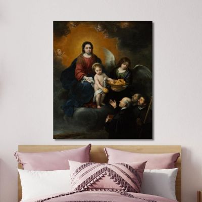 The Infant Christ Distributing Bread To The Pilgrims Bartolomé Estebán Murillo bem37 canvas print 