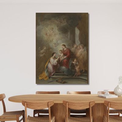 The Mystic Marriage Of Saint Catherine Bartolomé Estebán Murillo bem38 canvas print 