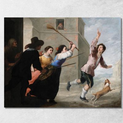 The Prodigal Son Driven Out Bartolomé Estebán Murillo bem42 canvas print 