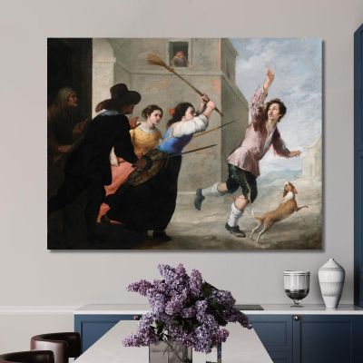 The Prodigal Son Driven Out Bartolomé Estebán Murillo bem42 canvas print 