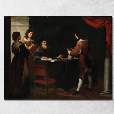 The Prodigal Son Receiving His Portion Bartolomé Estebán Murillo bem45 canvas print 
