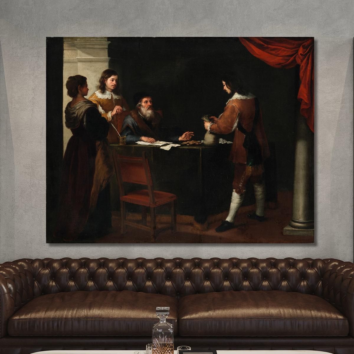 The Prodigal Son Receiving His Portion Bartolomé Estebán Murillo bem45 canvas print 