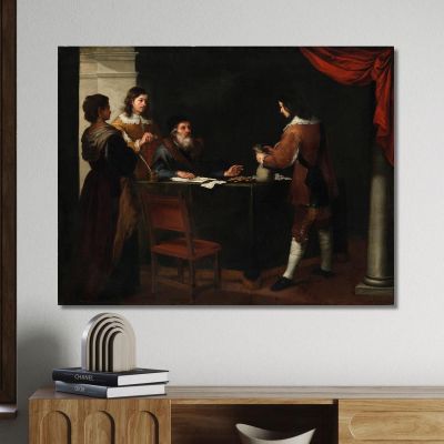 The Prodigal Son Receiving His Portion Bartolomé Estebán Murillo bem45 canvas print 