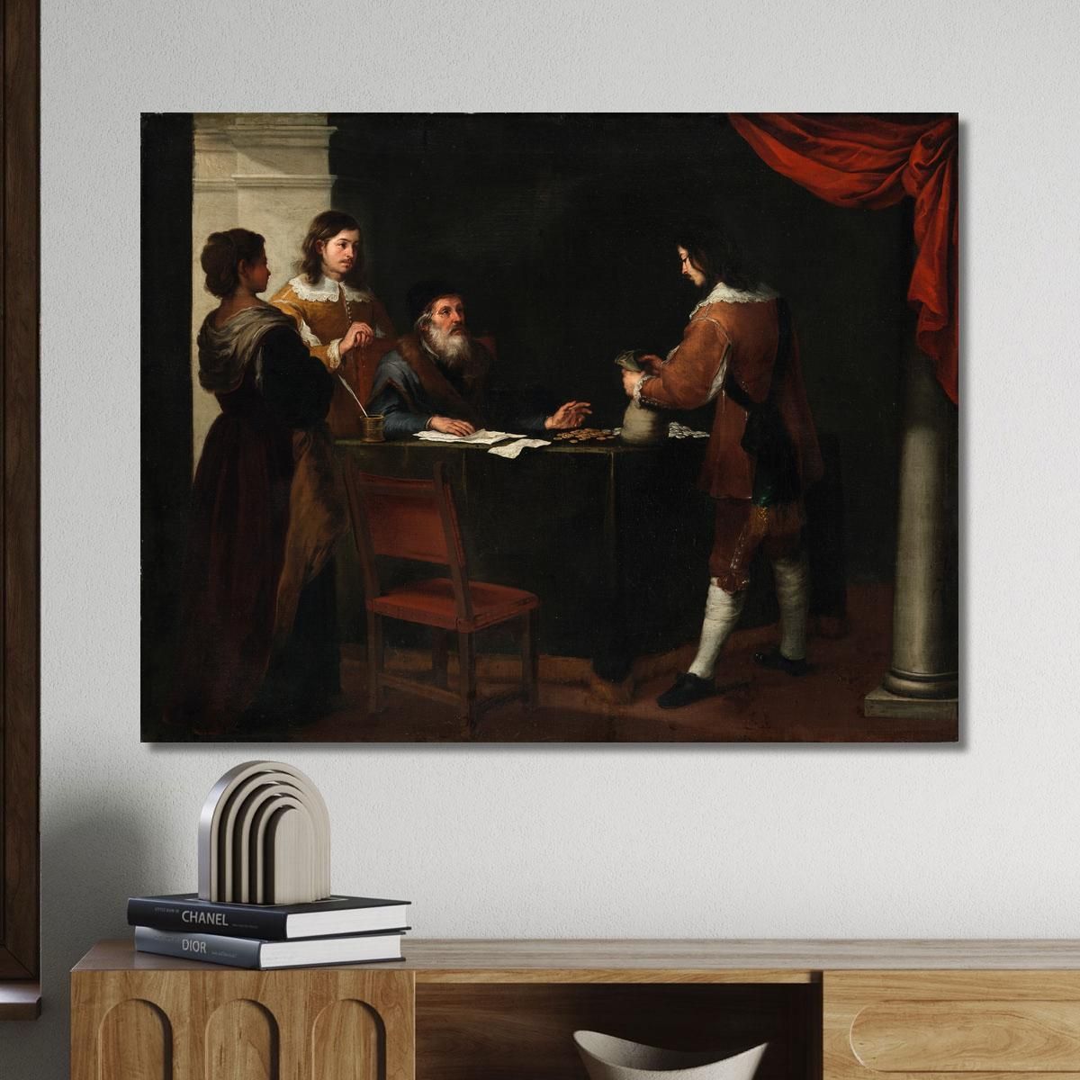 The Prodigal Son Receiving His Portion Bartolomé Estebán Murillo bem45 canvas print 