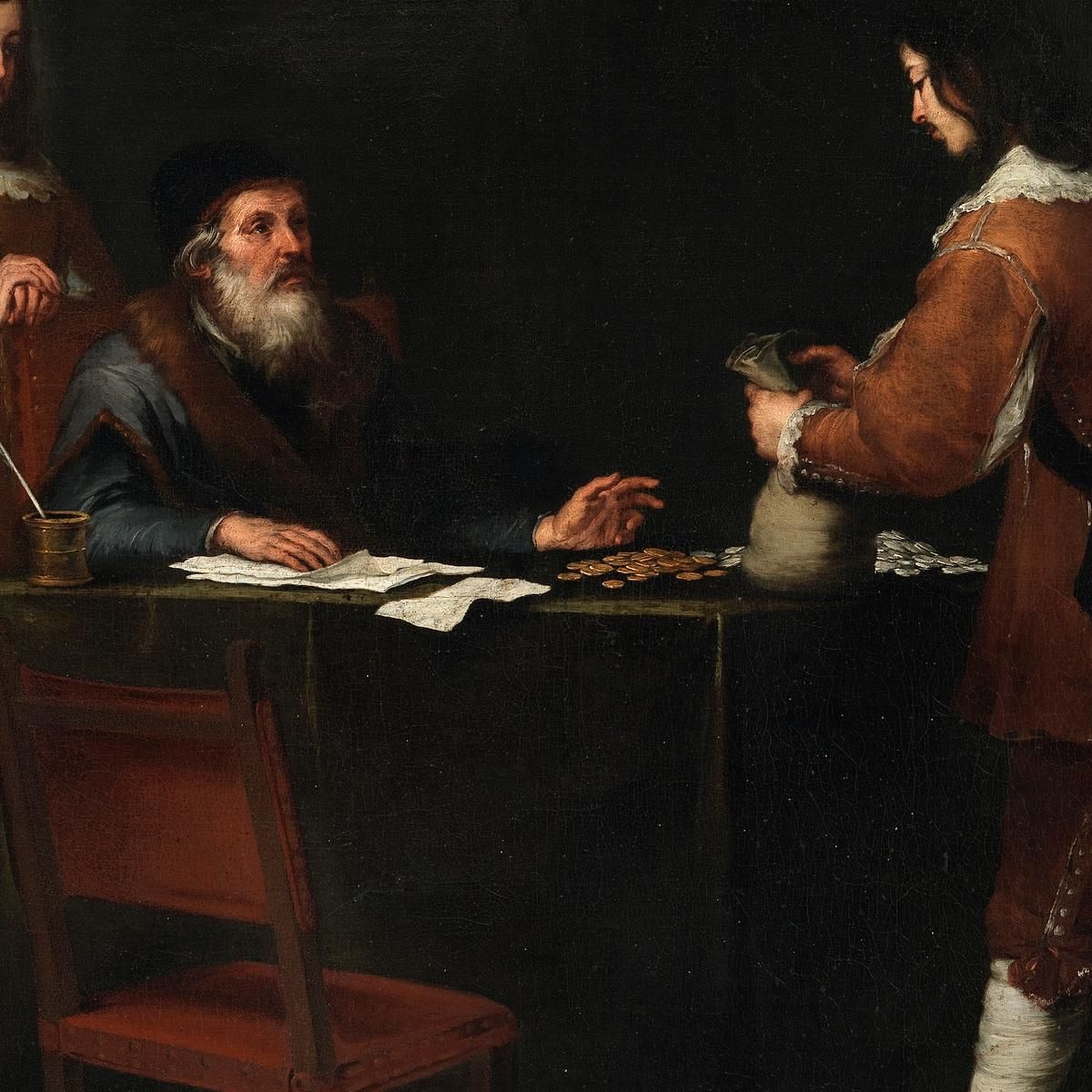 The Prodigal Son Receiving His Portion Bartolomé Estebán Murillo bem45 canvas print