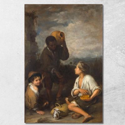 Three Boys Bartolomé Estebán Murillo bem53 canvas print 