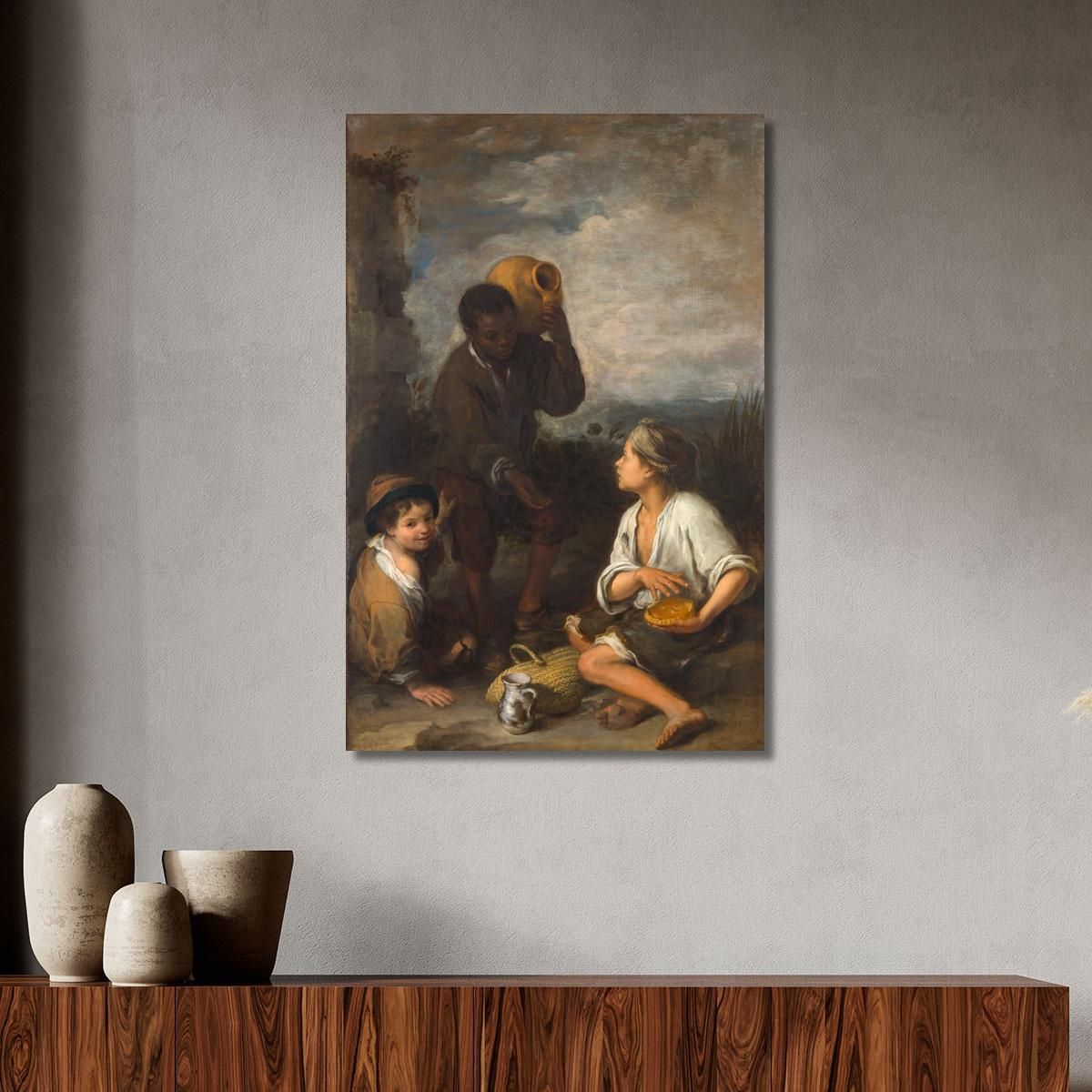 Three Boys Bartolomé Estebán Murillo bem53 canvas print 