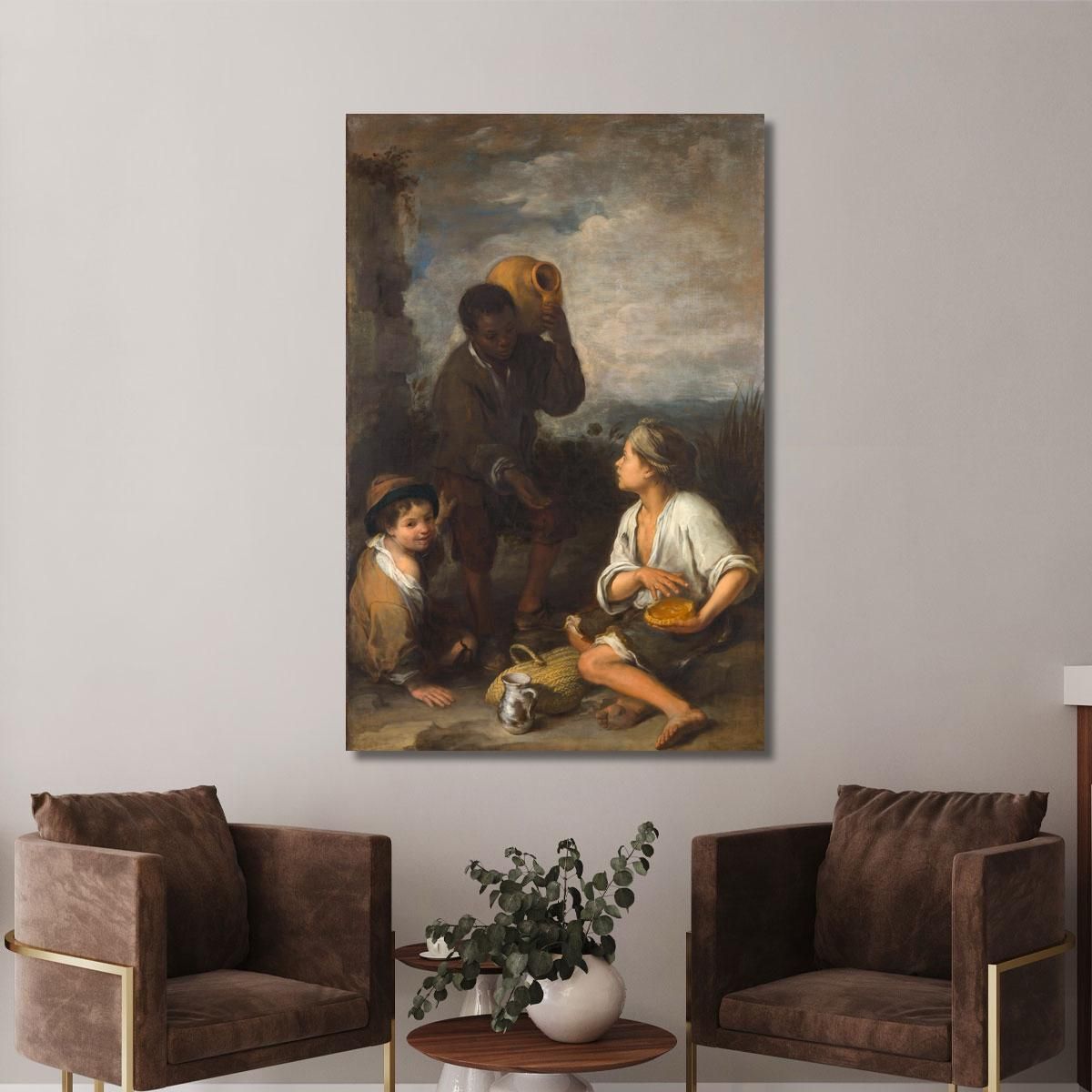 Three Boys Bartolomé Estebán Murillo bem53 canvas print 