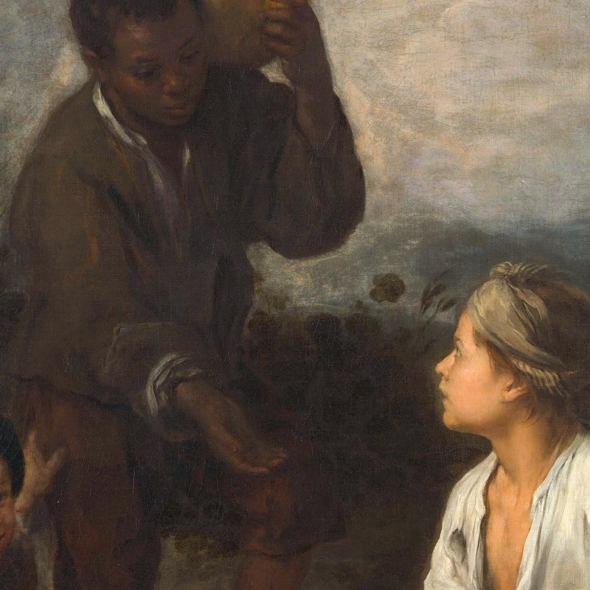 Three Boys Bartolomé Estebán Murillo bem53 canvas print