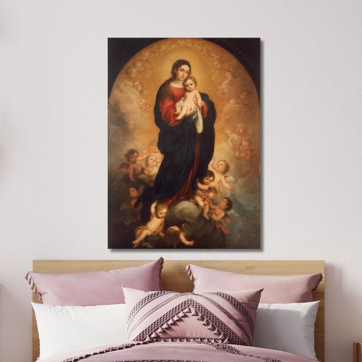 Virgin And Child In Glory Bartolomé Estebán Murillo bem56 canvas print 