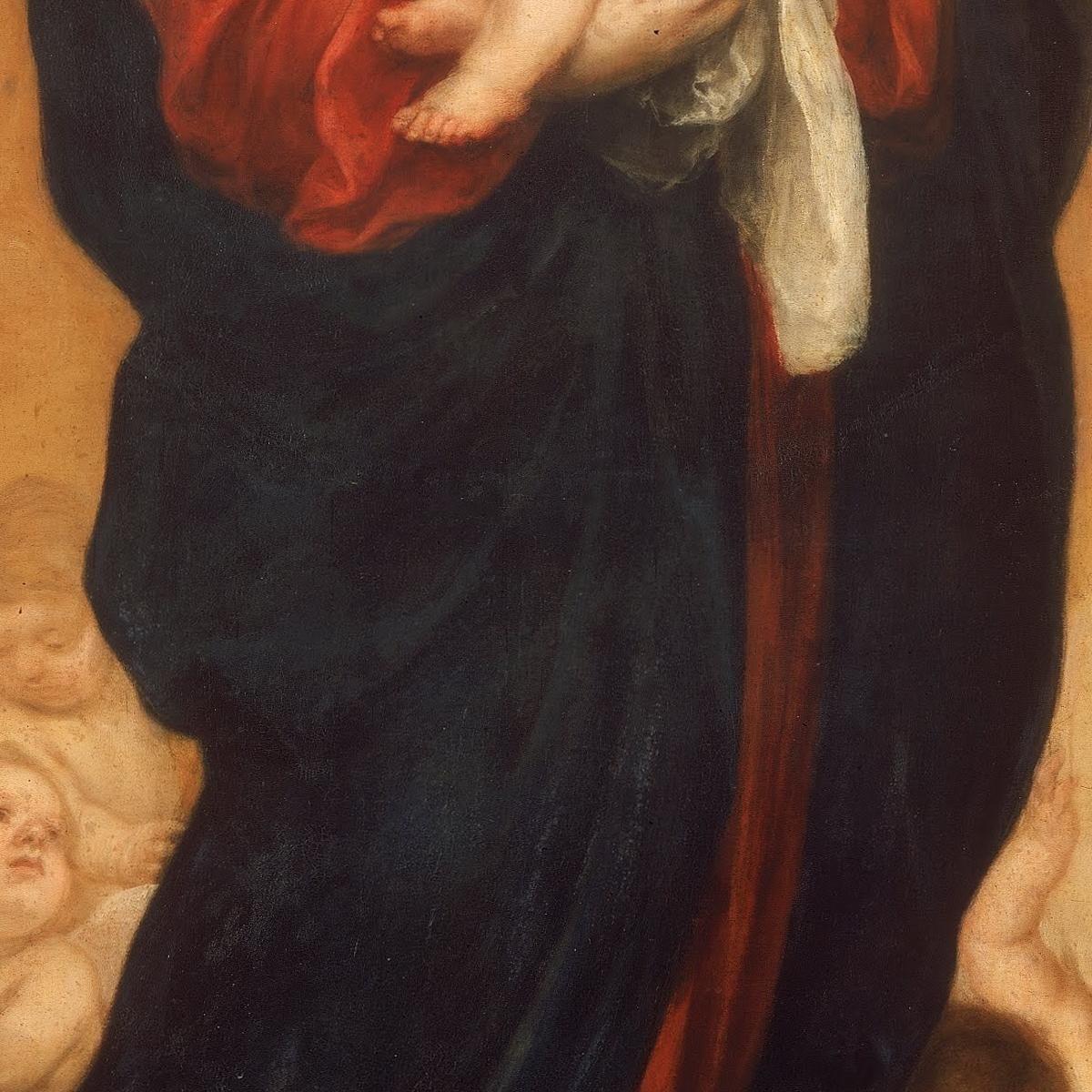 Virgin And Child In Glory Bartolomé Estebán Murillo bem56 canvas print