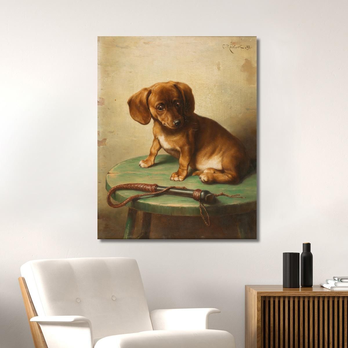A Dachshund Puppy Carl Reichert crc1 canvas print 