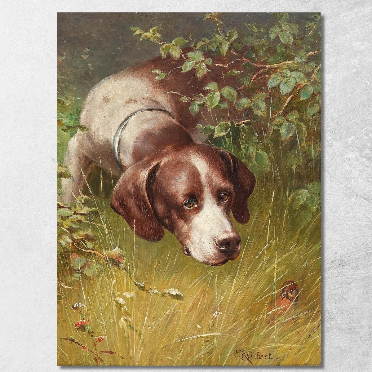 A Little Friend Carl Reichert crc5 canvas print A Little Friend Carl Reichert crc5 canvas print