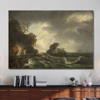 A Shipwreck 2 Claude-Joseph Vernet cjv8 canvas print 