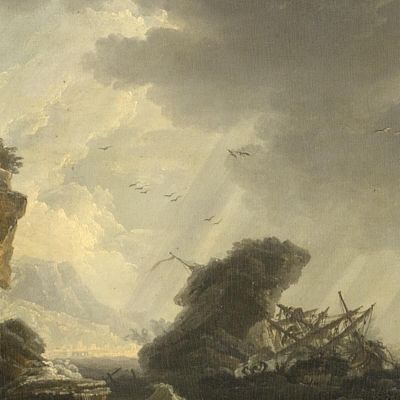 A Shipwreck 2 Claude-Joseph Vernet cjv8 canvas print